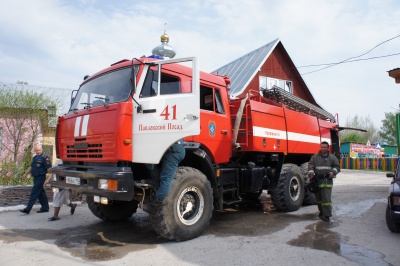 Пожарные учения в ДКН.